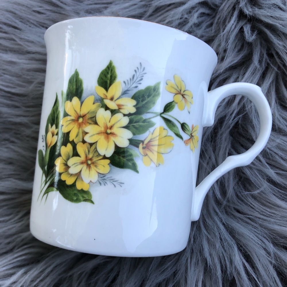 Yellow Primrose February Mug